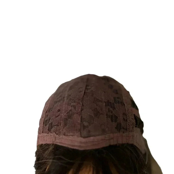 Brown To Ash blonde Long Wig With Bangs 24” - Picture 5 of 6